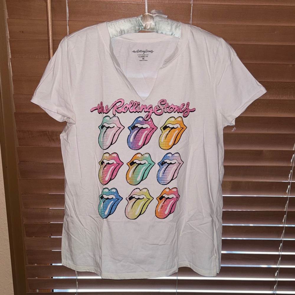 The Rolling Stones Multicolor Tongue Tee
